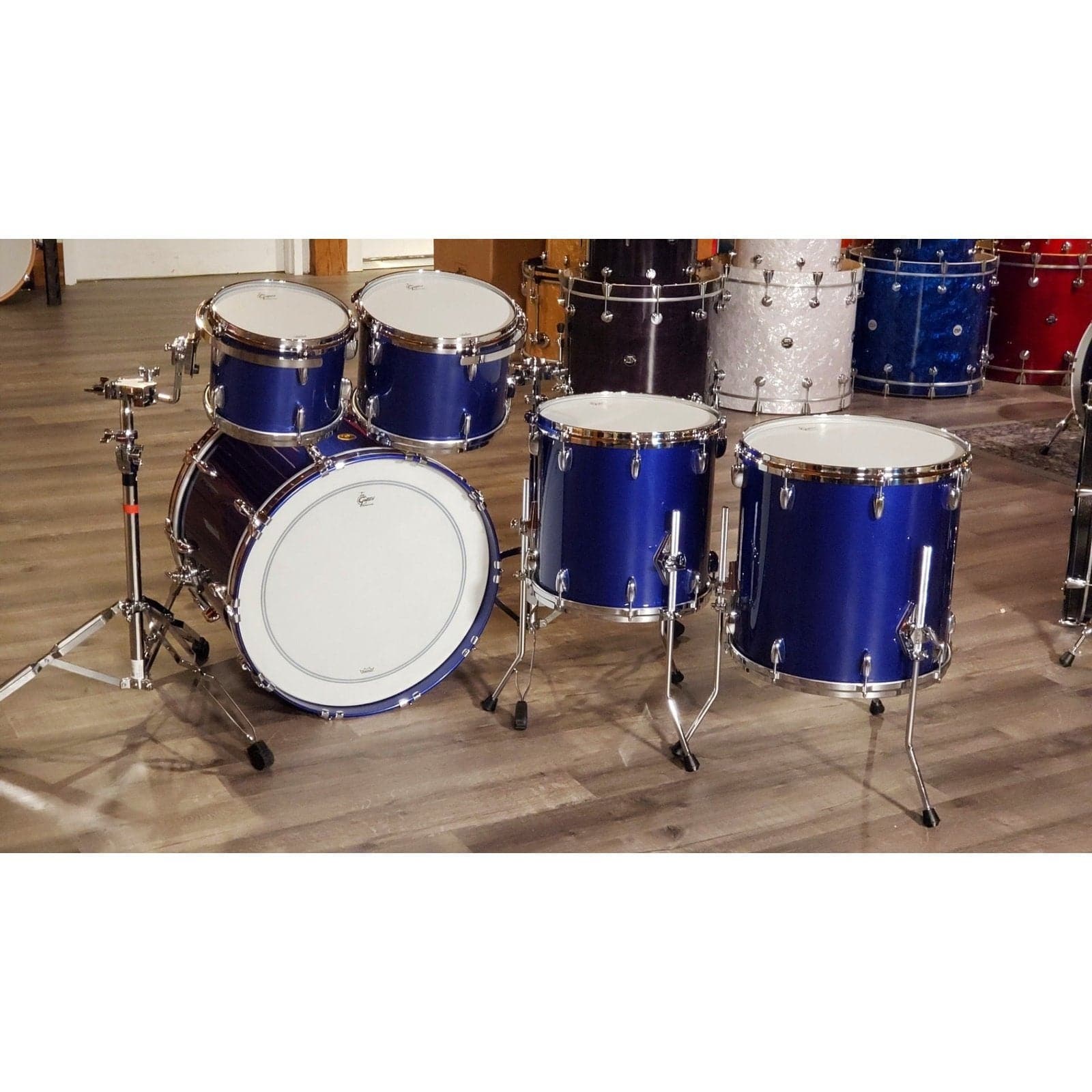 Gretsch USA Custom 5pc Drum Set Mystic Blue Gloss