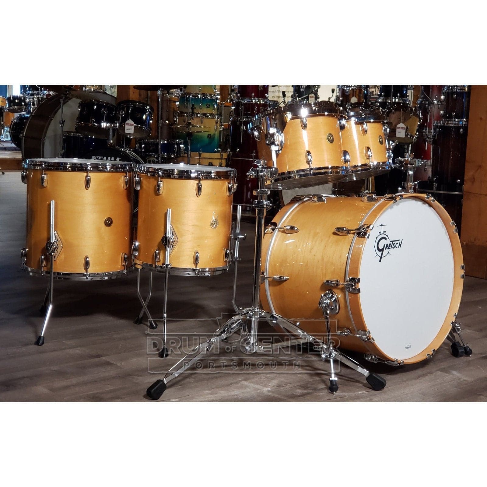Gretsch USA Custom 5pc Drum Set Millennium Maple Gloss