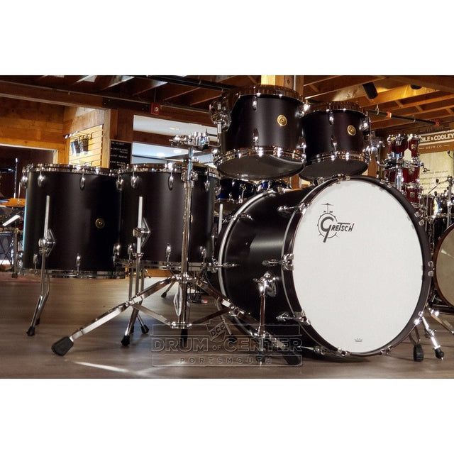 Gretsch USA Custom 5pc Drum Set Satin Dark Walnut