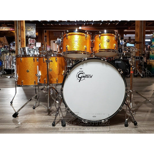 Gretsch USA Custom 5pc Drum Set Gold Sparkle