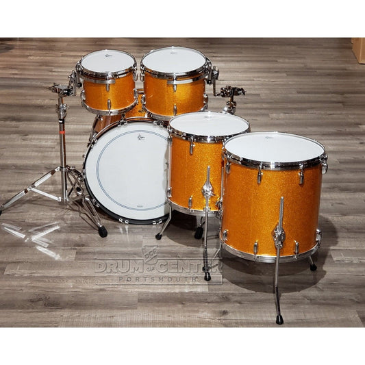 Gretsch USA Custom 5pc Drum Set Gold Sparkle