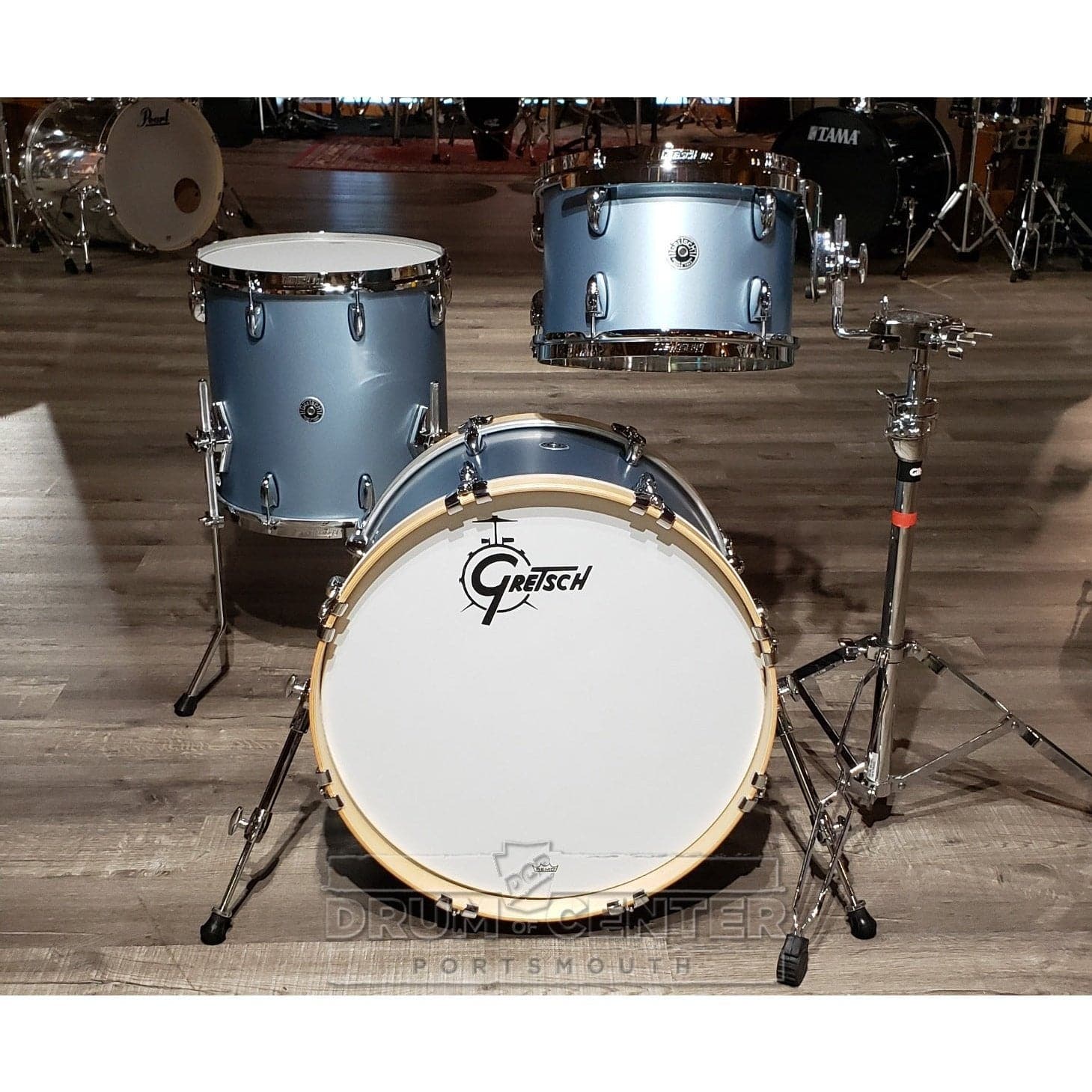 Gretsch Brooklyn 3pc Drum Set Satin Ice Blue Metallic