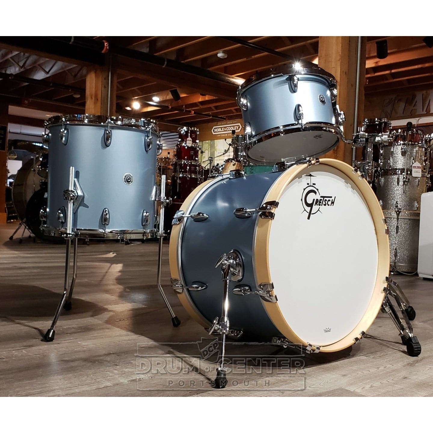 Gretsch Brooklyn 3pc Drum Set Satin Ice Blue Metallic