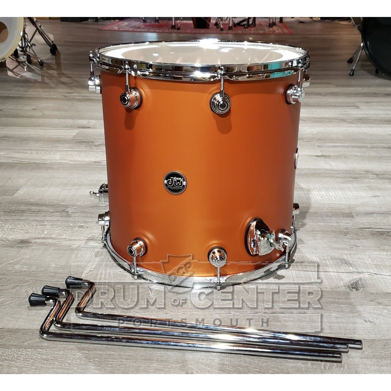 DW Performance Floor Tom 16x16 Hard Satin American Rust