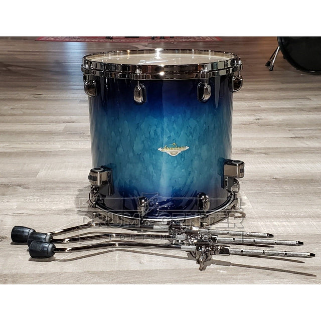 Tama Starclassic Maple Floor Tom 14x14 Molten Electric Blue Burst w/Black Nickel Hw