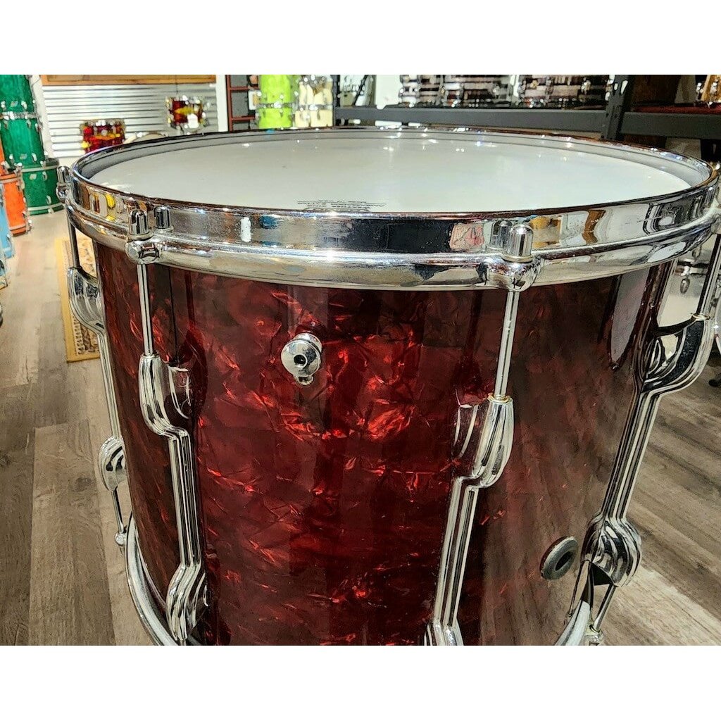 Vintage Premier Tenor Drum 14x12 Red Marine Pearl
