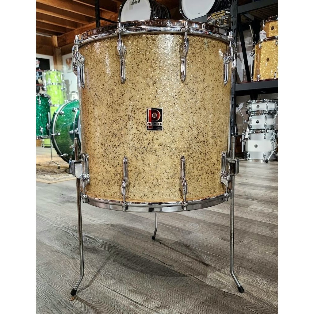 Vintage Premier Floor Tom 16x15 Gold Sparkle