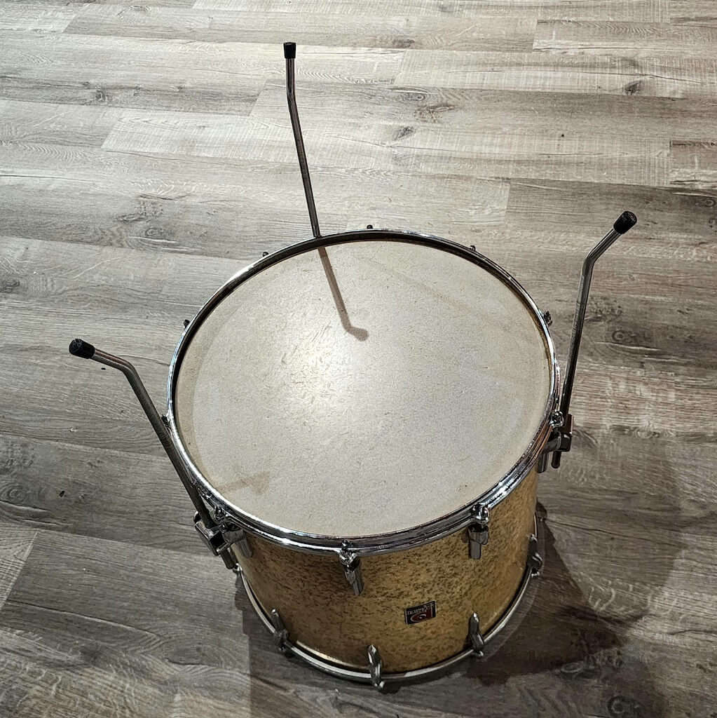 Vintage Premier Floor Tom 16x15 Gold Sparkle