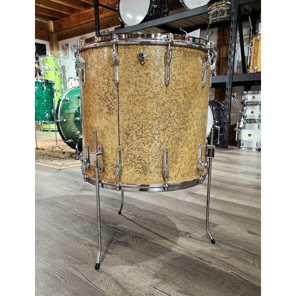 Vintage Premier Floor Tom 16x15 Gold Sparkle