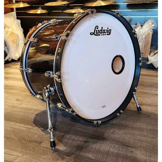 Used Ludwig Classic Maple 24x16 Bass Drum Black Sparkle (#1)