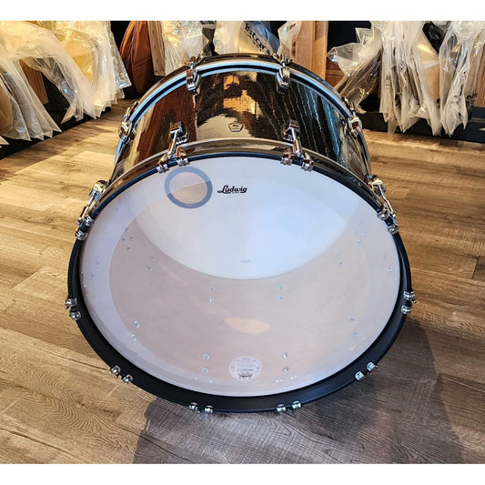 Used Ludwig Classic Maple 24x16 Bass Drum Black Sparkle (#1)