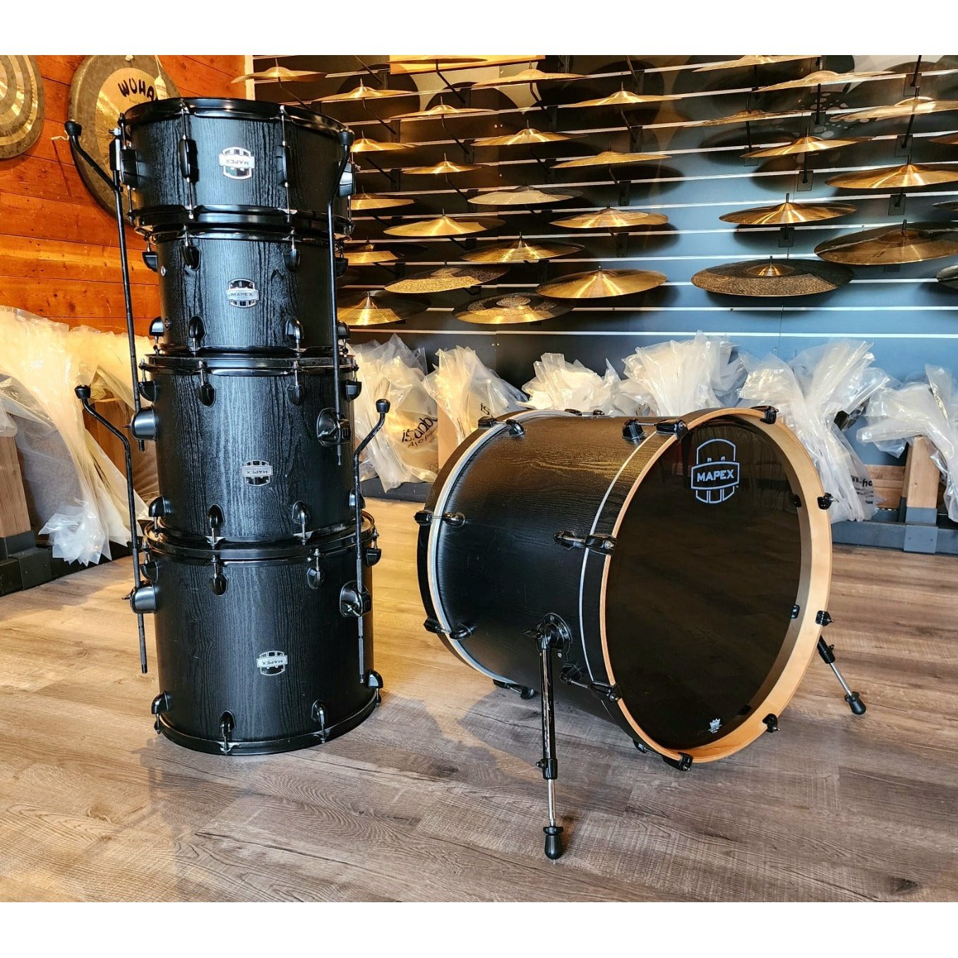 Used Mapex Mars Series 5pc Crossover Drum Set Nightwood