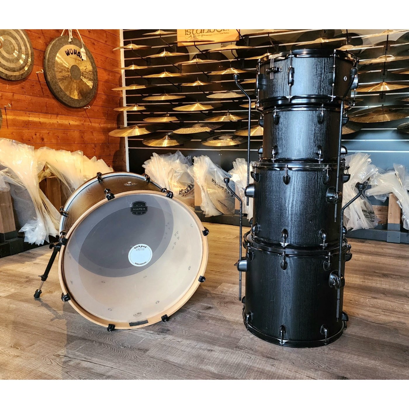 Used Mapex Mars Series 5pc Crossover Drum Set Nightwood