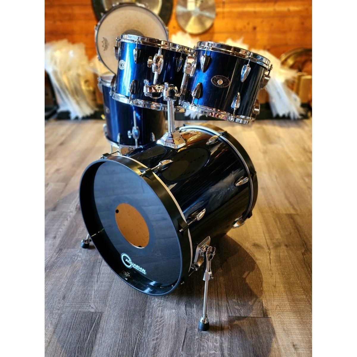 Used Tama Imperialstar 5pc Drum Set Dark Blue