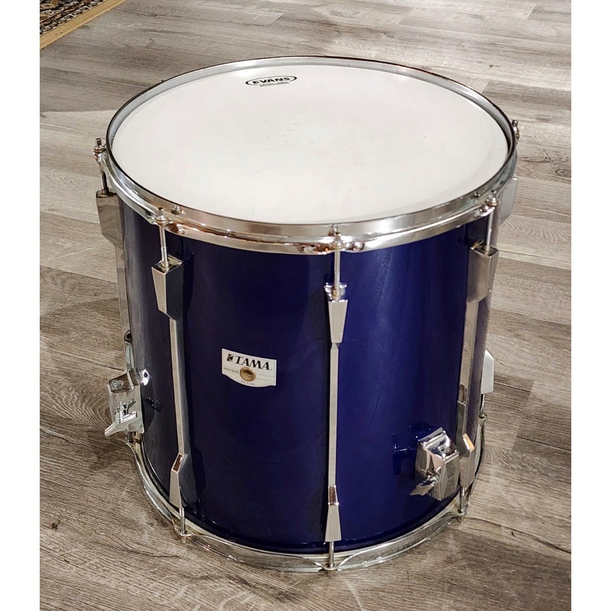 Used Vintage Tama Rockstar DX Floor Tom 16x16 Blue MIJ