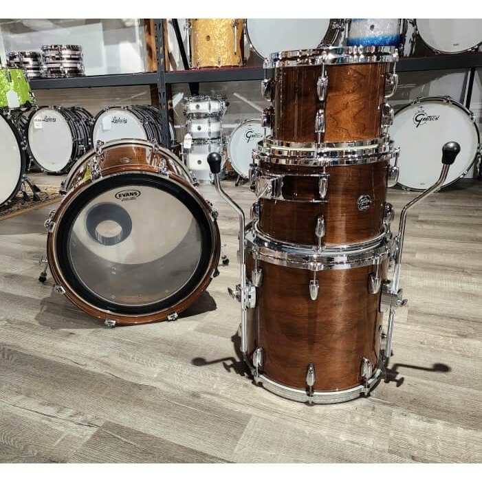 Used Gretsch Renown Walnut 4pc Drum Set Walnut Gloss
