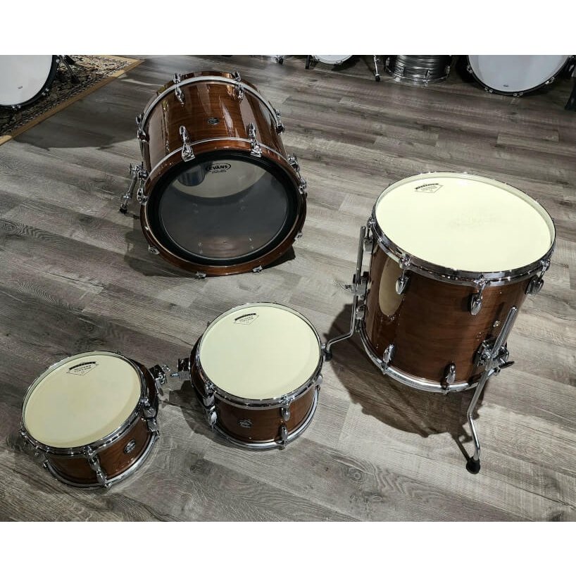 Used Gretsch Renown Walnut 4pc Drum Set Walnut Gloss