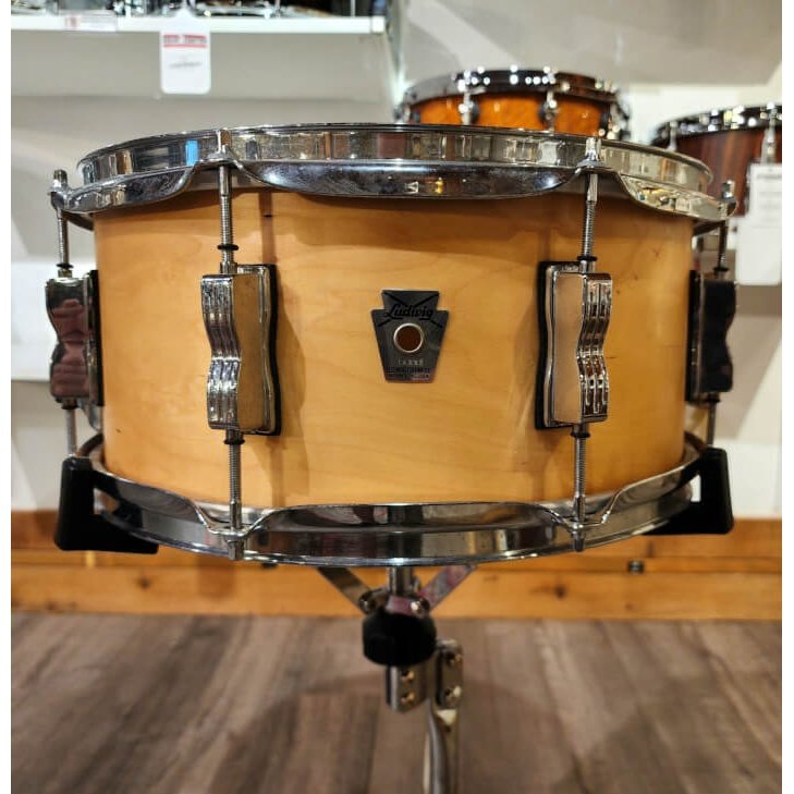 Used Ludwig Classic Birch Snare Drum 14x6.5 Natural Birch