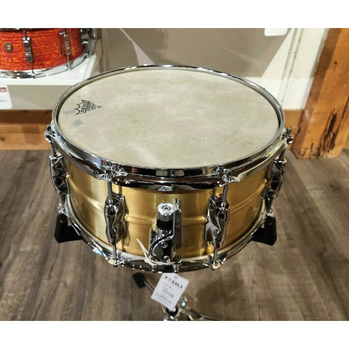 Used Yamaha Recording Custom Brass Snare Drum 13x6.5
