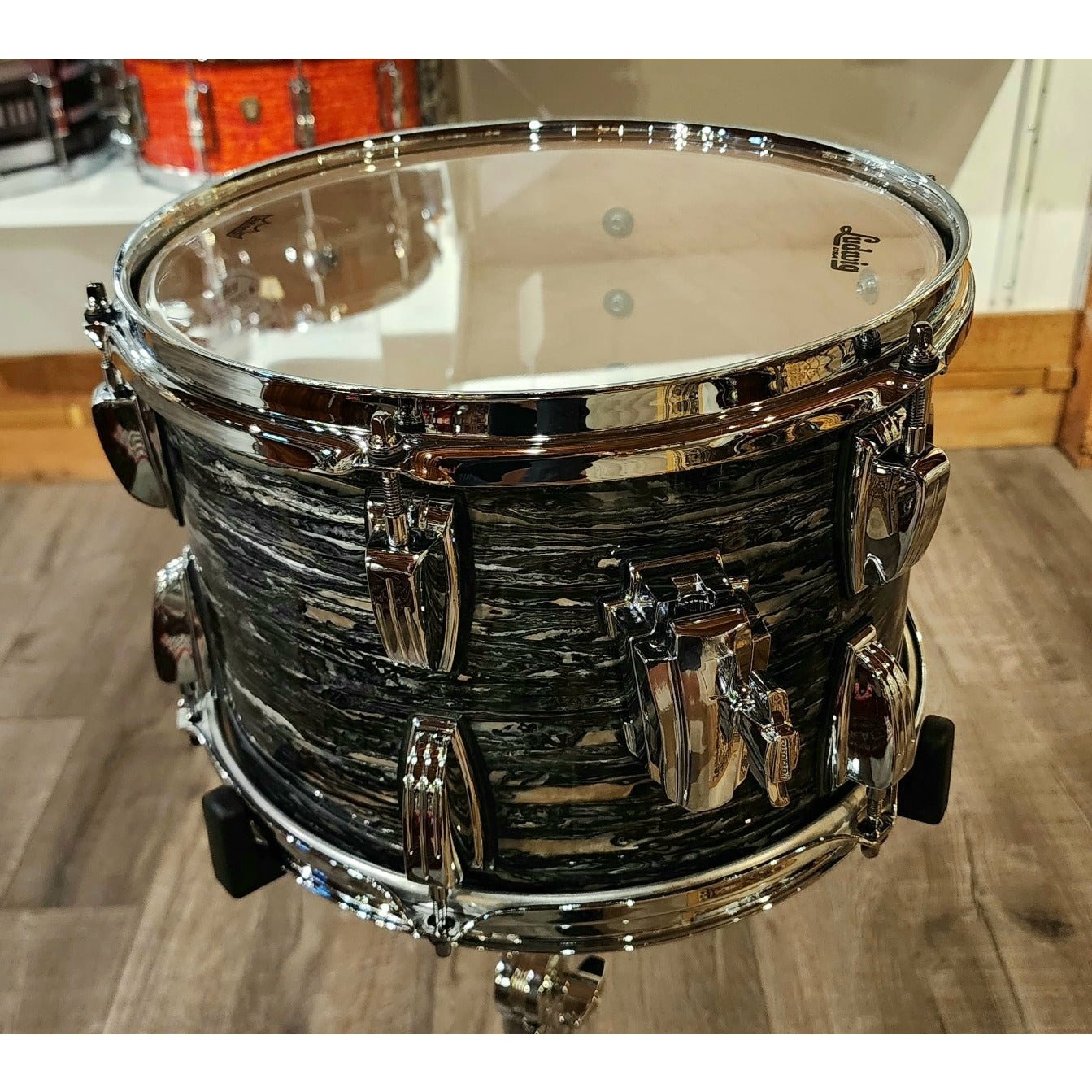 Used Ludwig Classic Maple Tom 12x8 Vintage Black Oyster