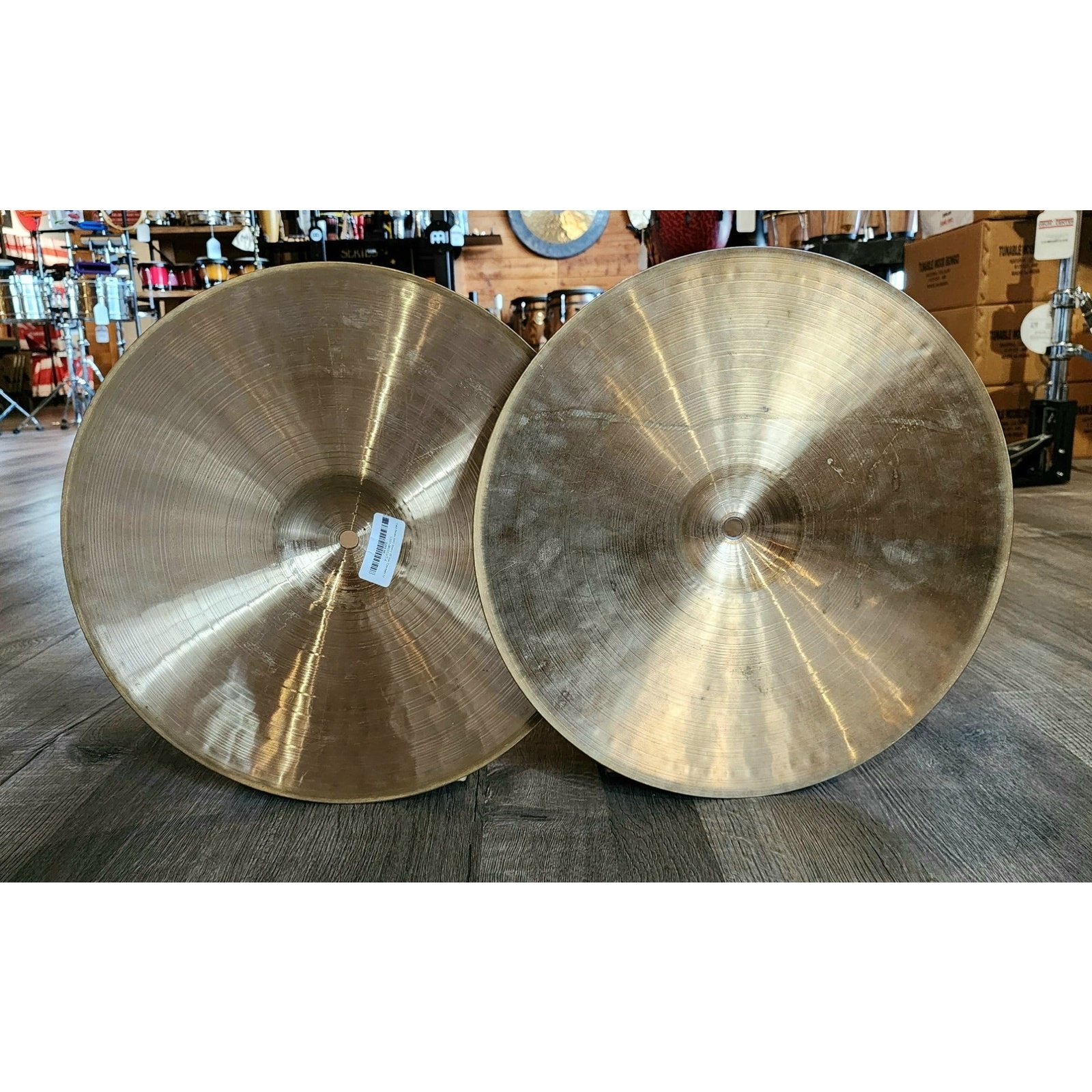 Used Paiste 2002 Heavy Hi Hat Cymbals 15"