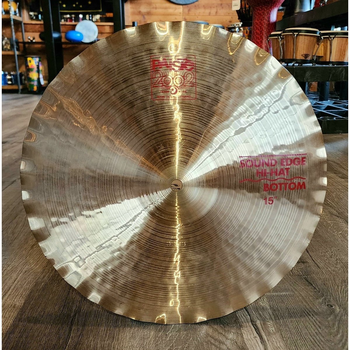 Used Paiste 2002 Sound Edge Hi Hat Cymbal Bottom 15"