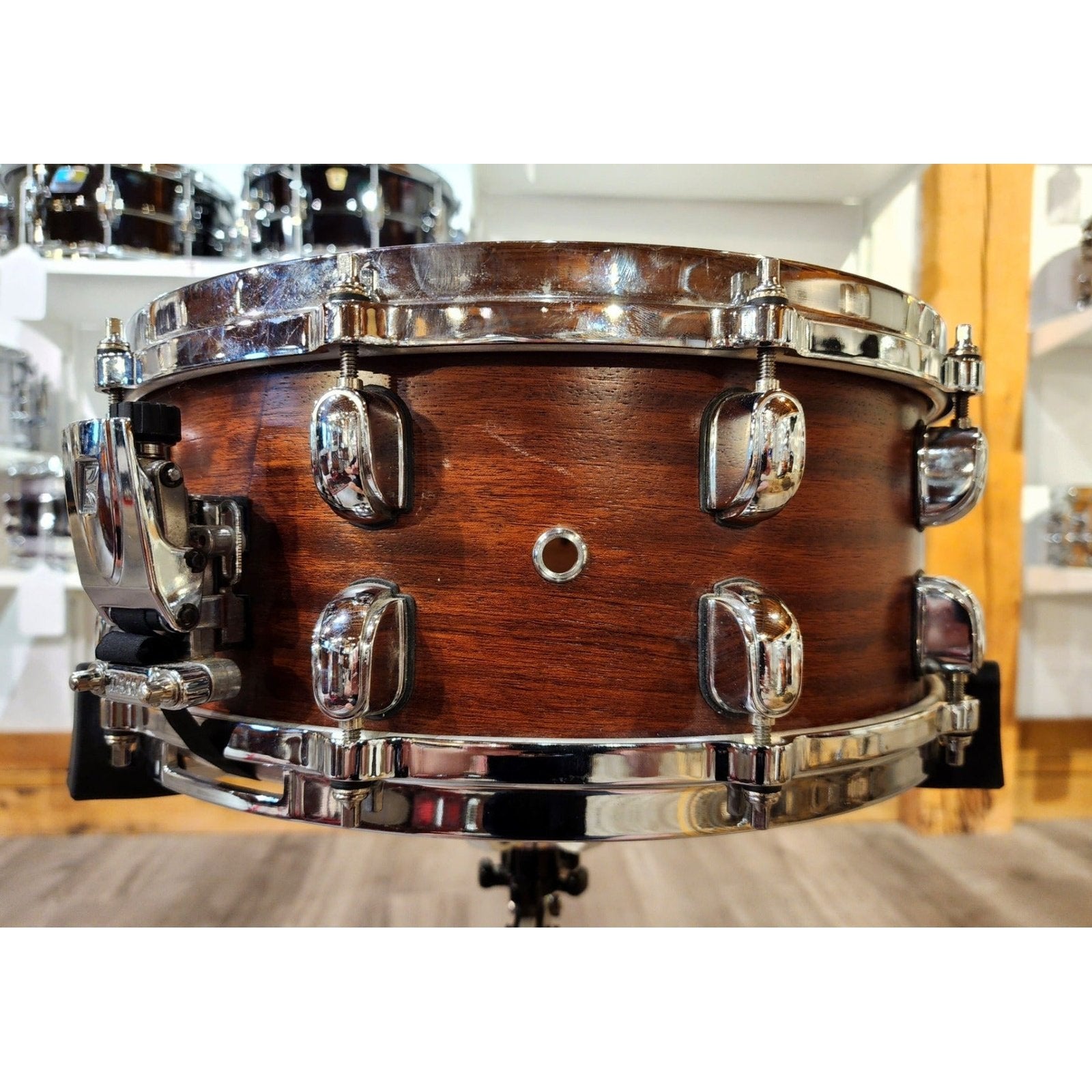 Used Tama Starclassic Birch/Bubinga Snare Drum 14x6 Satin Natural