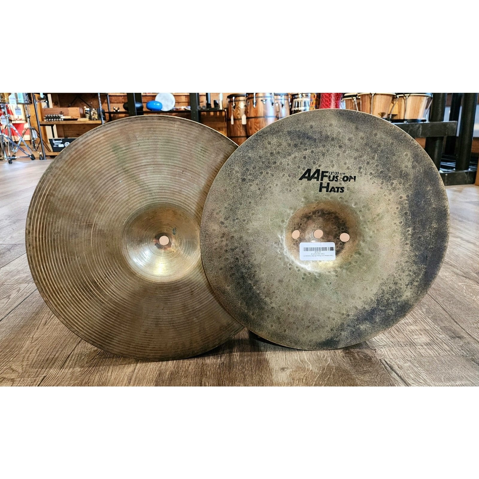 Used Sabian AA Fusion Hi Hat Cymbals 13"