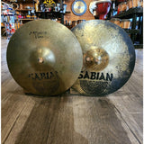 Used Sabian AA Fusion Hi Hat Cymbals 13"