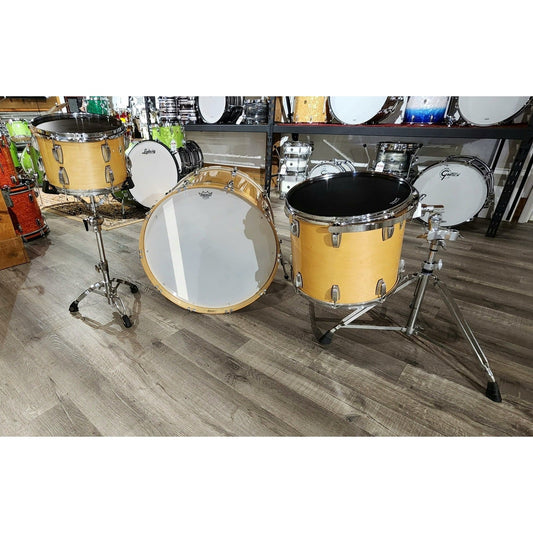 Used Ludwig Classic Maple 3pc Drum Set Natural Gloss