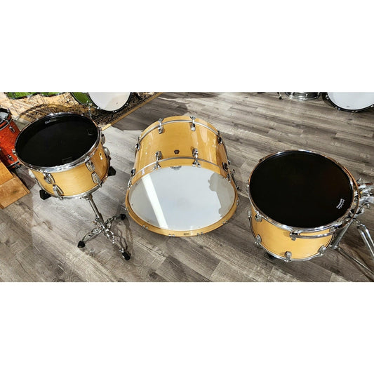 Used Ludwig Classic Maple 3pc Drum Set Natural Gloss