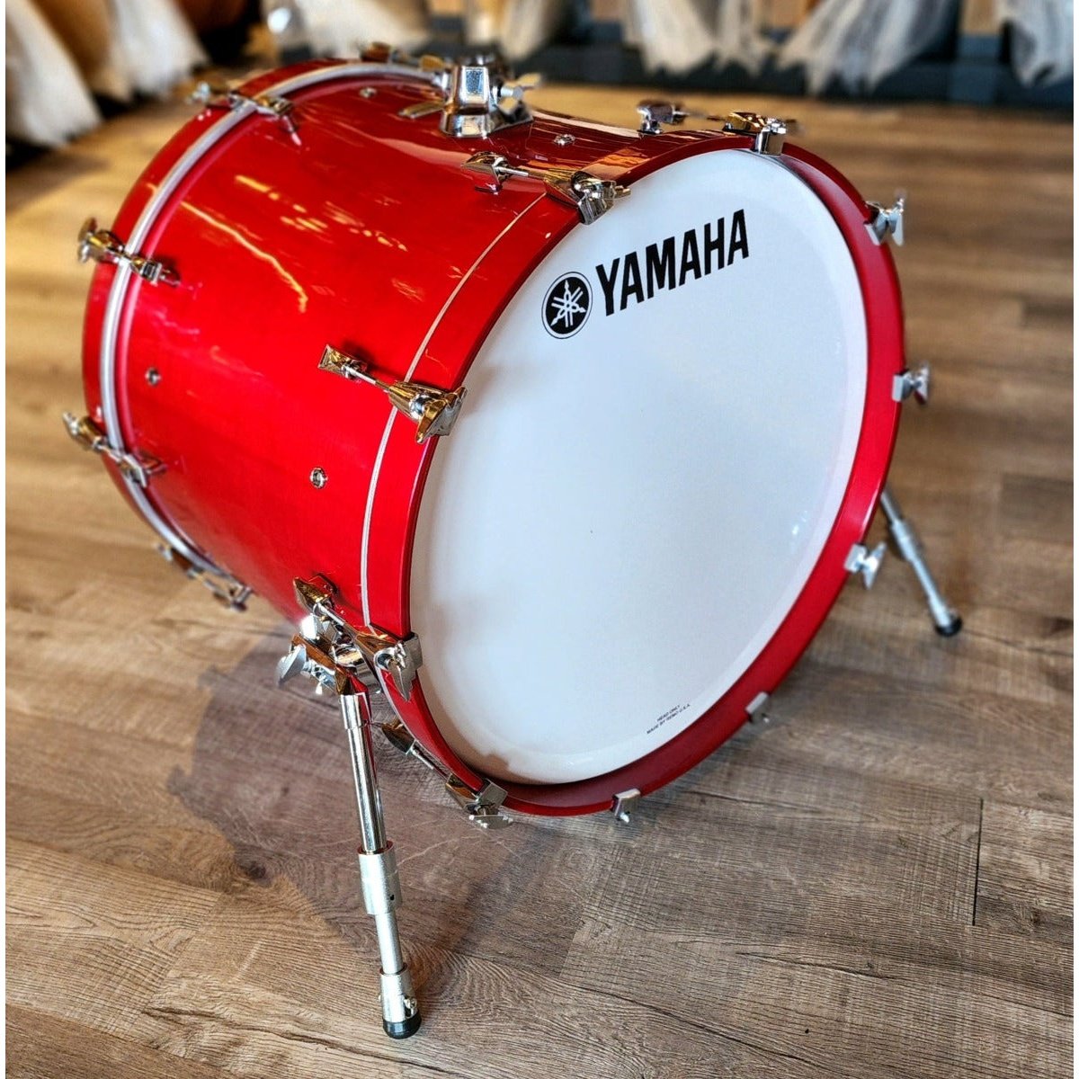 Yamaha Absolute Hybrid Maple Bass Drum 22x18 Red Autumn Scratch-N-Dent