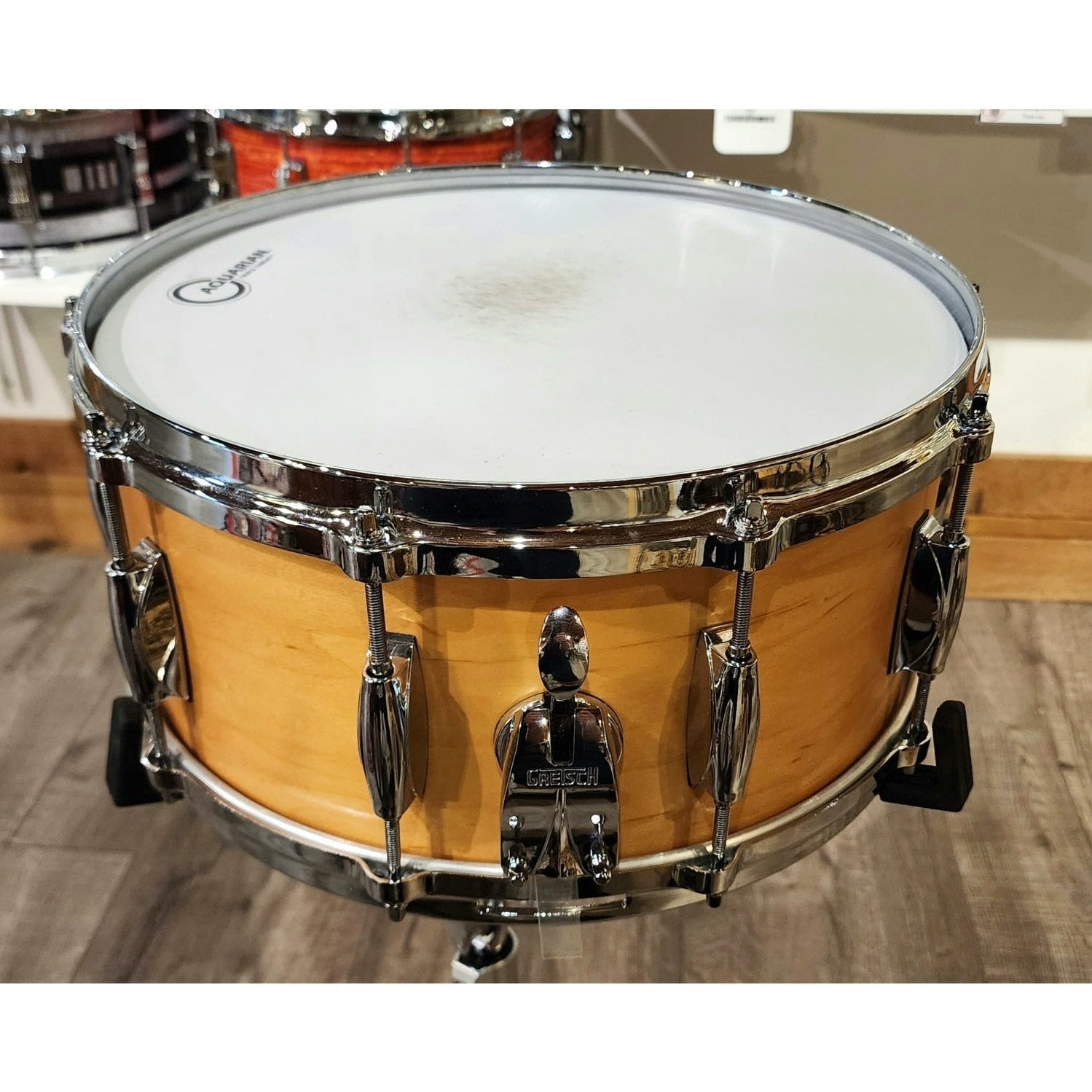 Used Gretsch Ridgeland Snare Drum 14x6.5 Satin Natural