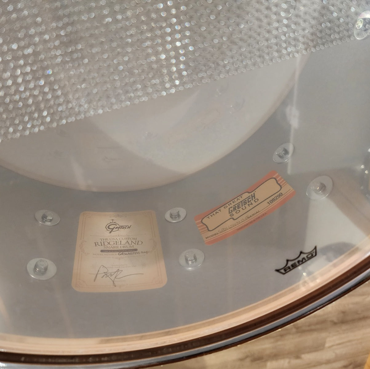 Used Gretsch Ridgeland Snare Drum 14x6.5 Satin Natural