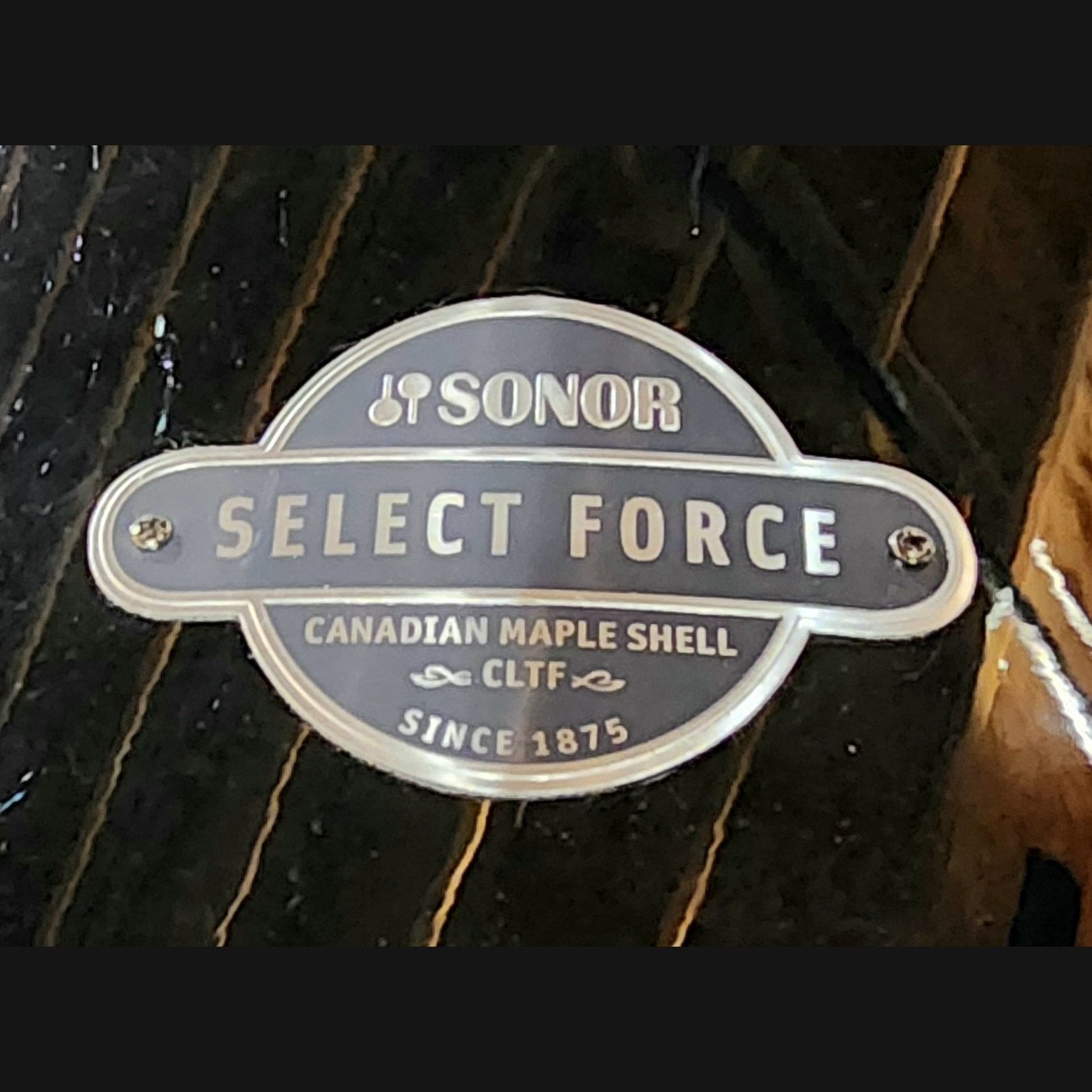 Used Sonor Select Force 5pc Studio Drum Set Piano Black