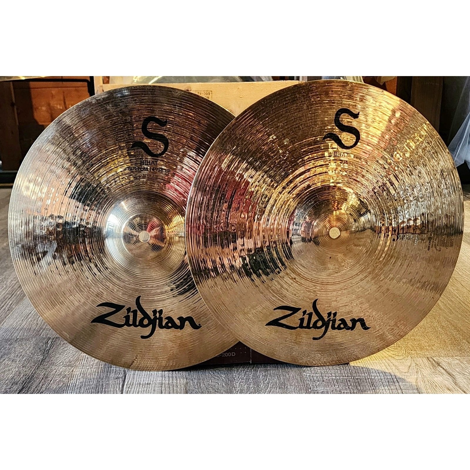 Used Zildjian S Hi Hat Cymbals 14"