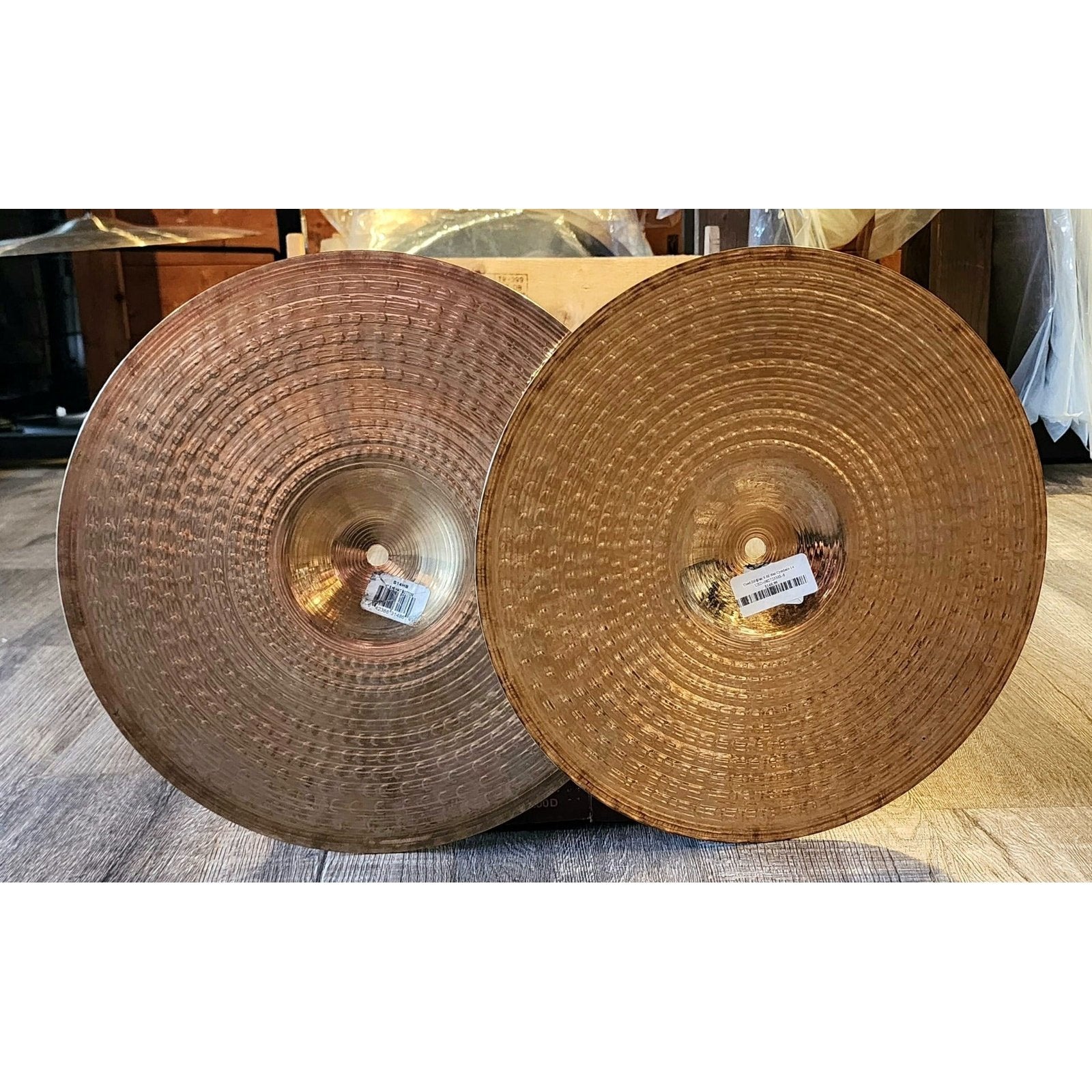 Used Zildjian S Hi Hat Cymbals 14"