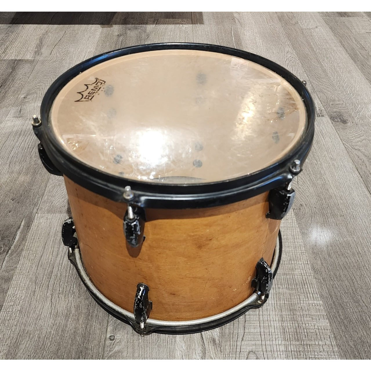 Used Pearl Masters Custom Extra Maple Shell Tom 12x10 Natural w/Black Hardware