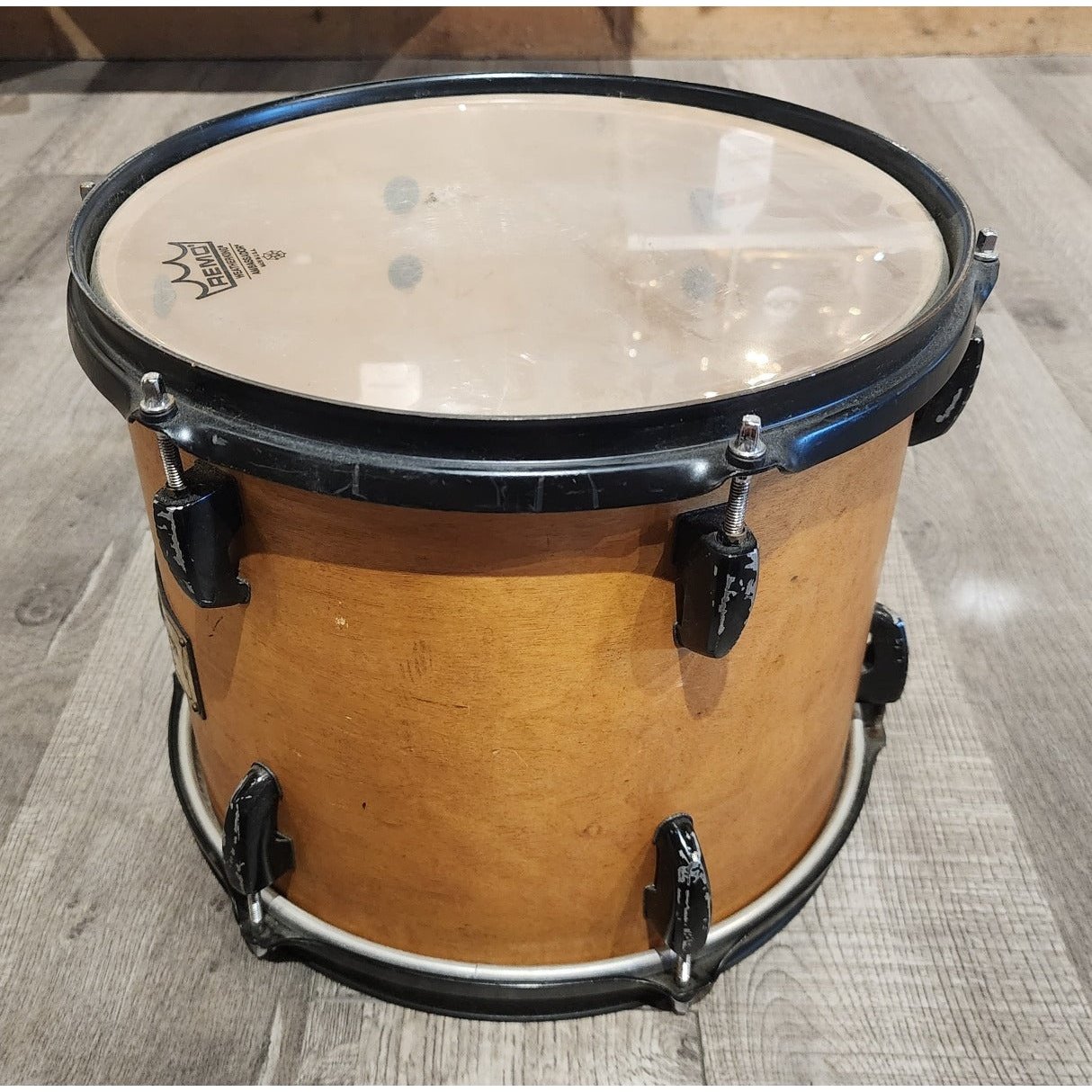 Used Pearl Masters Custom Extra Maple Shell Tom 12x10 Natural w/Black Hardware