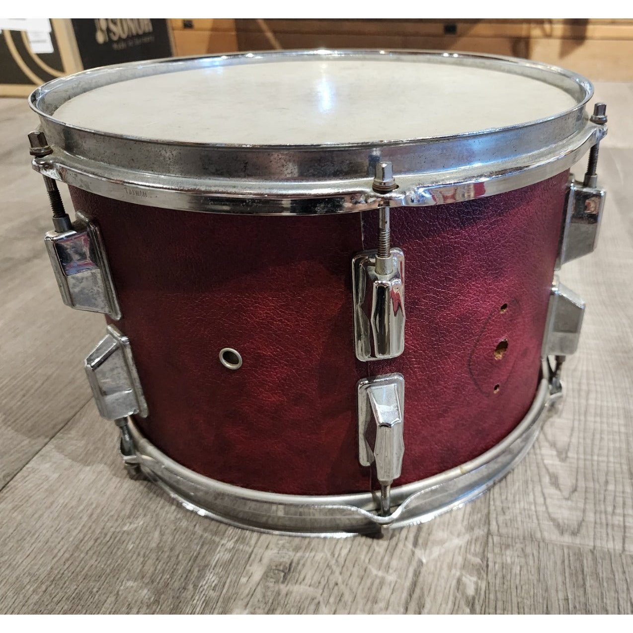 Used Vintage Maxwin Tom 12x8 Red Leather Like