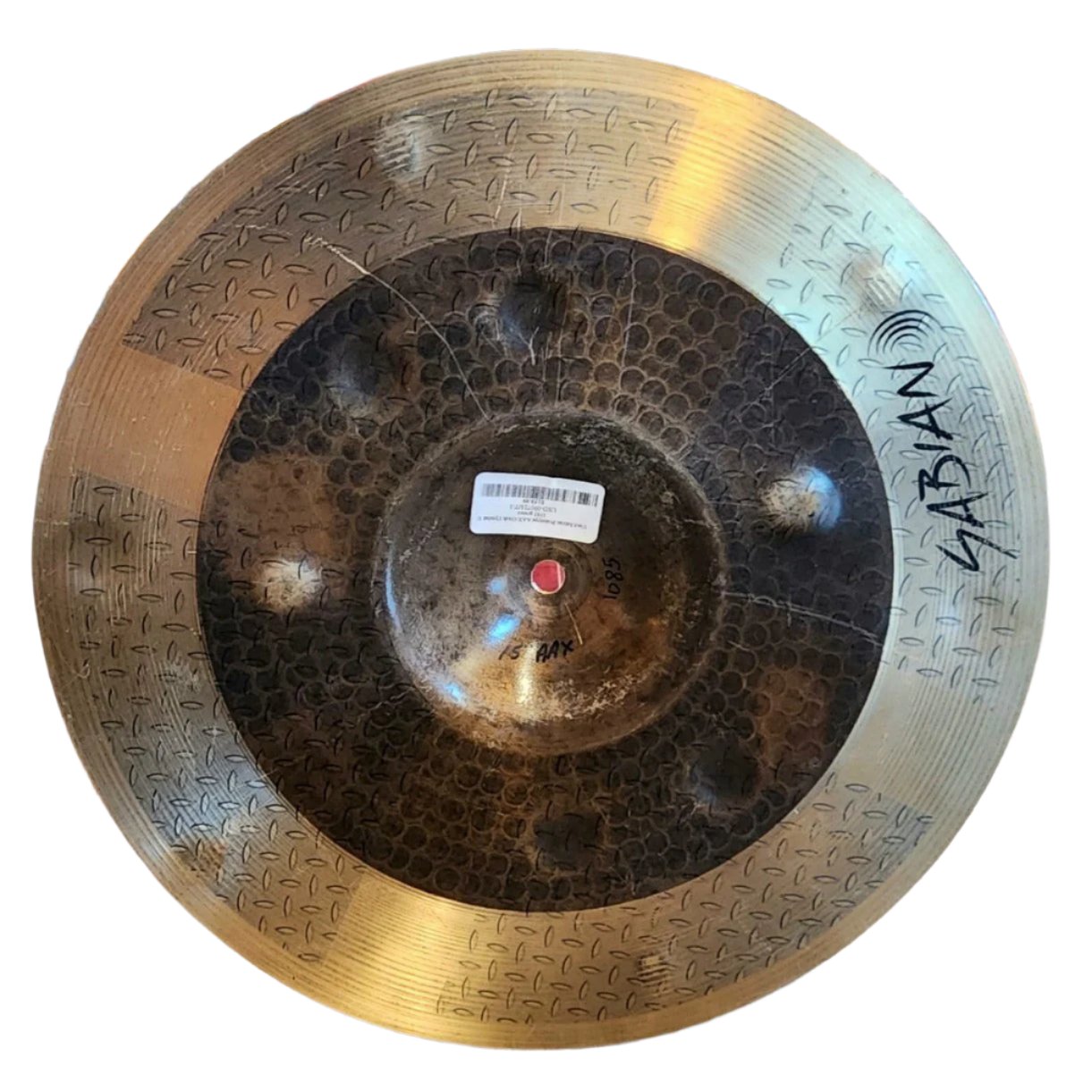 Used Sabian Prototype AAX Crash Cymbal 15" 1085 grams