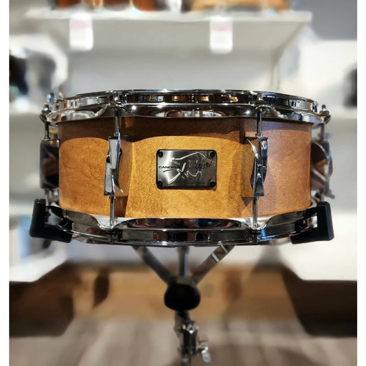 Used Canopus Yaiba Maple Snare Drum 14x5.5 Antique Natural Matte Lacquer