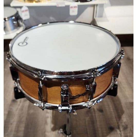 Used Canopus Yaiba Maple Snare Drum 14x5.5 Antique Natural Matte Lacquer