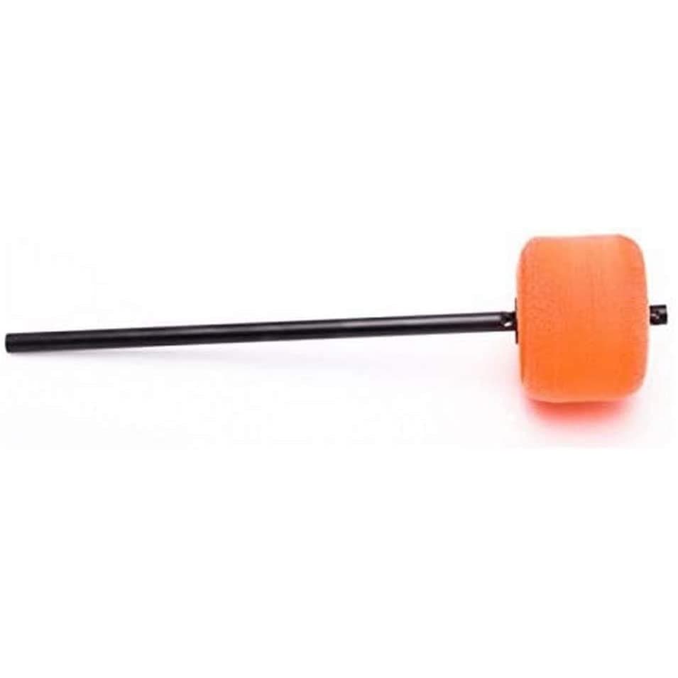 Danmar Orange Felt Bass Drum Beater, Black Shaft