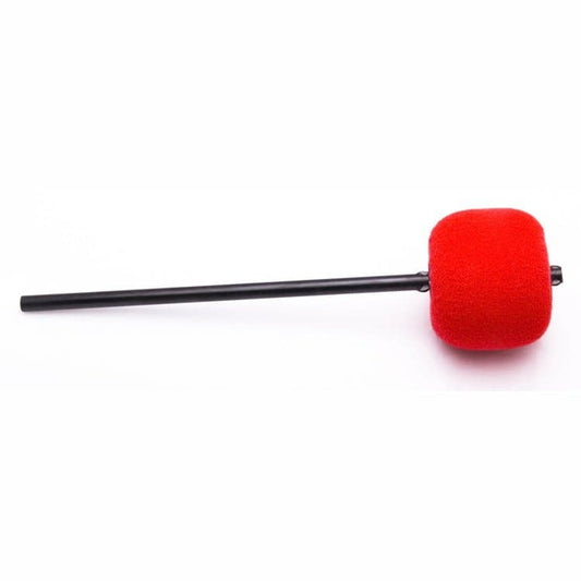 Danmar Red Felt Bass Drum Beater, Black Shaft