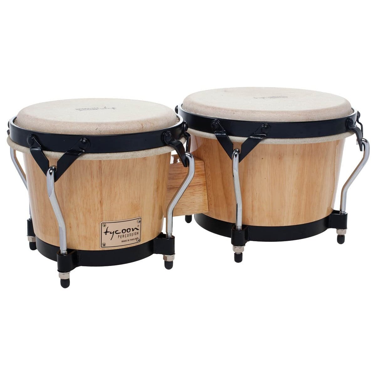 Tycoon Percussion 7 & 8 1/2 Supremo Series Bongos - Natural Finish