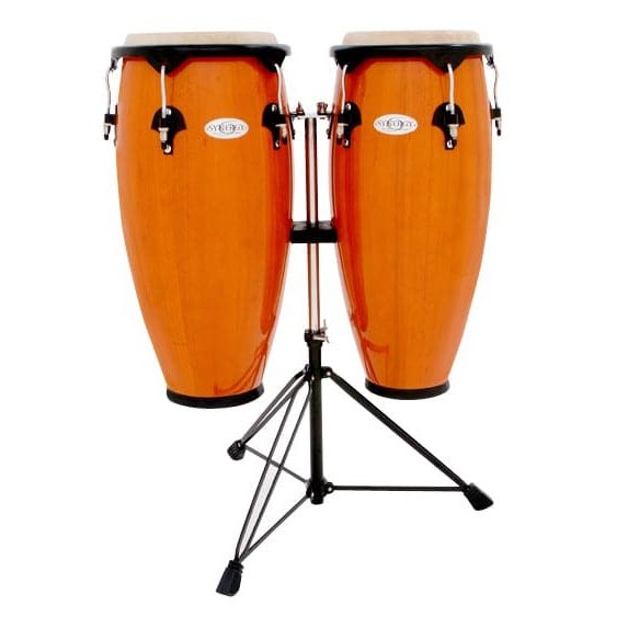 Toca Synergy Series Wood Conga Set with Stand