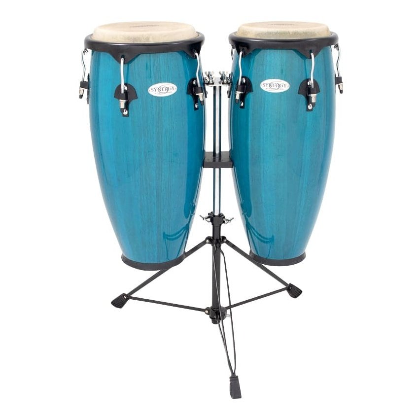 Toca Synergy Series Wood Conga Set with Stand