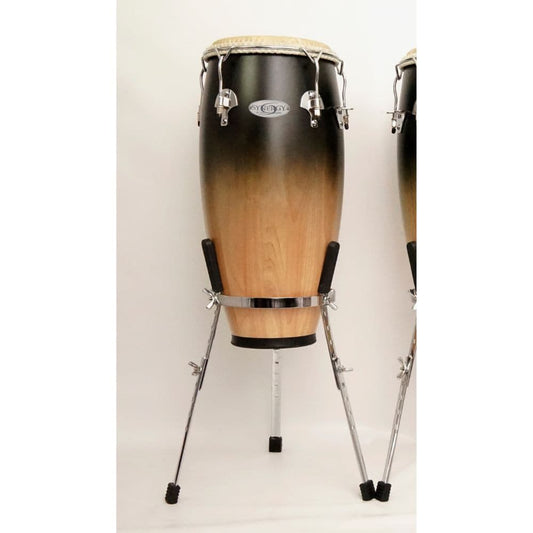 Toca Synergy Deluxe 10 & 11 Conga Set, 28 Tall - Coffee Fade Matte Finish
