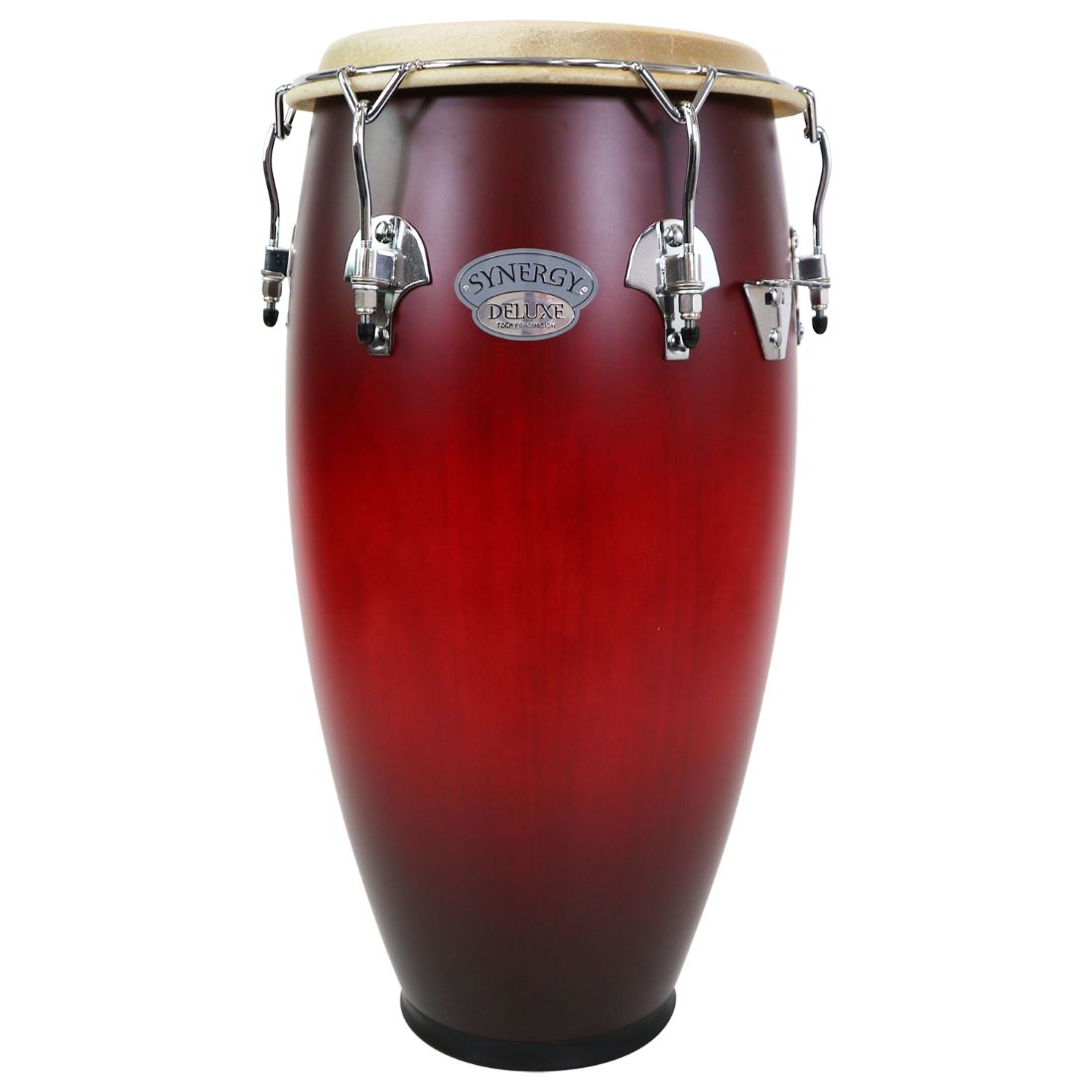 Toca Synergy Deluxe Tumba 12" Matte Wine Burst w/Basket Stand